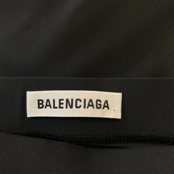 $850 Balenciaga Logo Sport Track Skirt - Picture 5 of 11